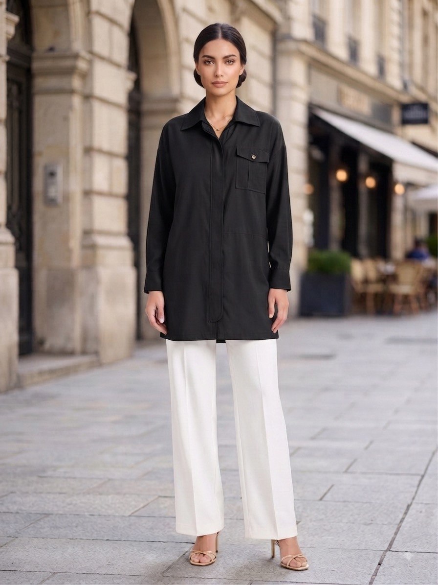 Hidden-Zip Tunic