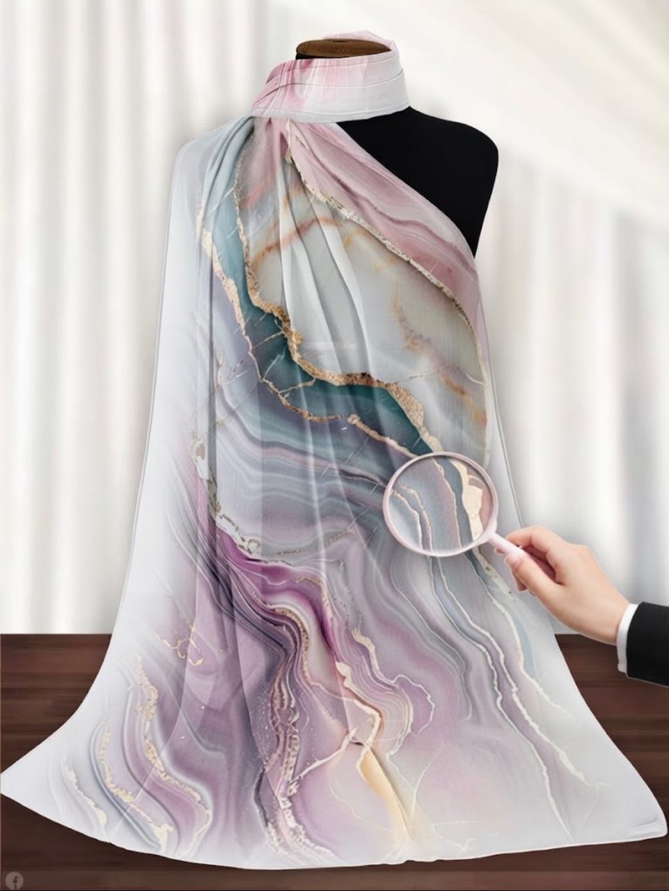 Crepe Chiffon With Different Pattern