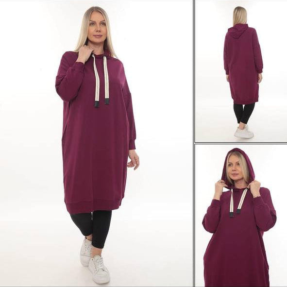 sweatshirt a capuche avec cordon