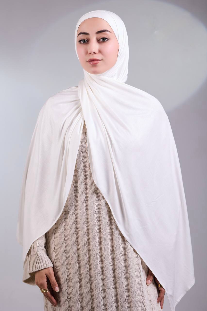 Two piece Jersey Cotton hijab with bandana