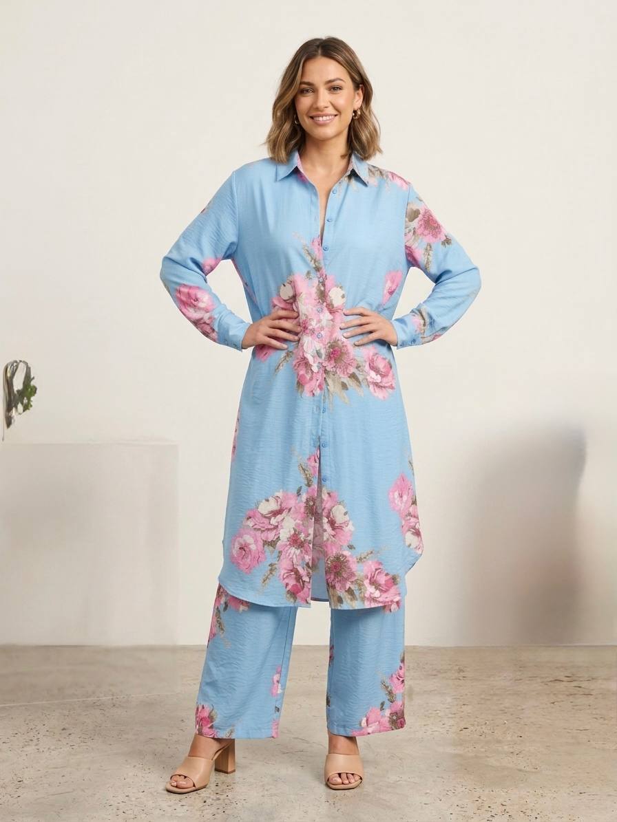 Floral Printed Modest Set