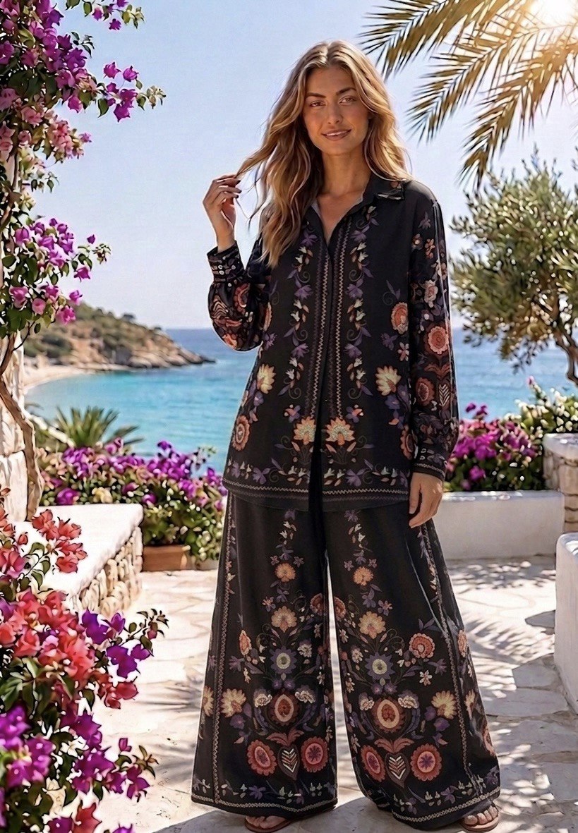 Midnight Floral Print Coordinates