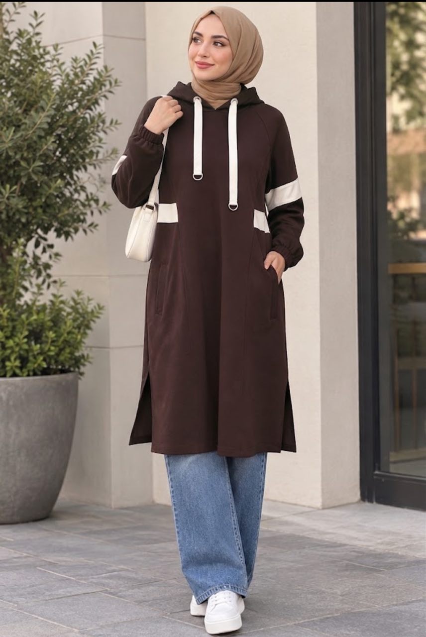 Sporty Hooded Tunic