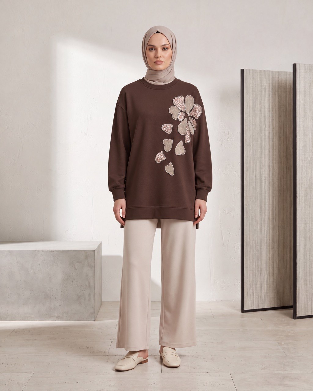 Glimmering Tear-Petal Blouse