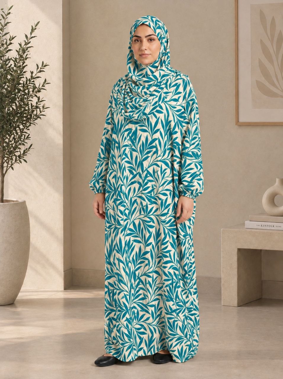 One-piece Prayer Outfit With An Attached Hijab