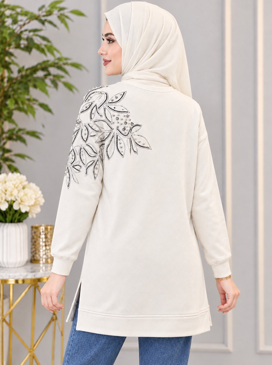 Pearl Blossom Modest Tunic