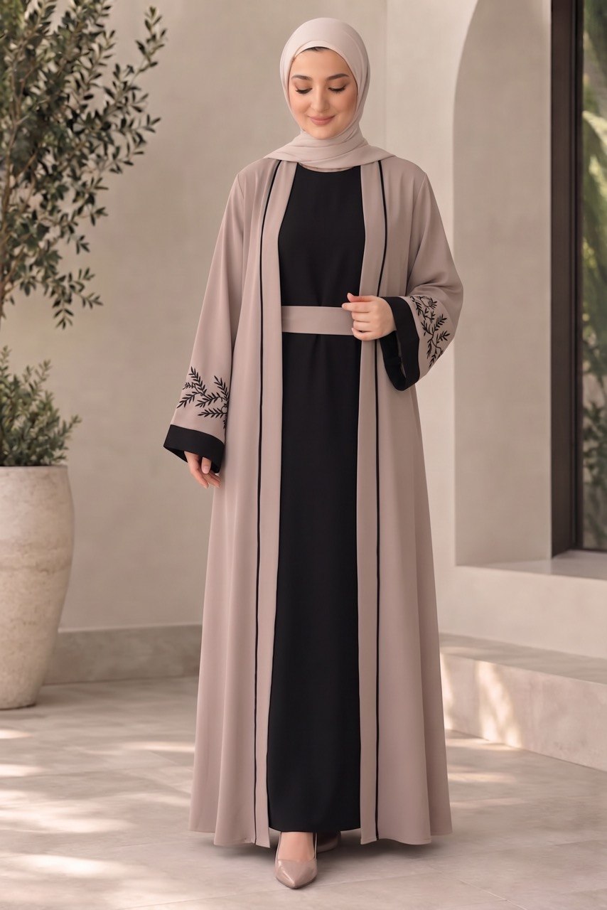 Belted Kimono Two-Piece Abya