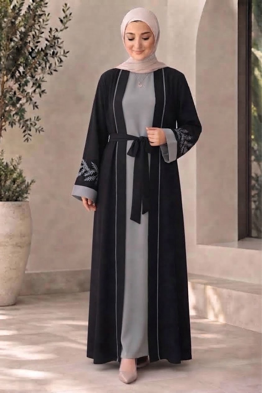 Belted Kimono Two-Piece Abya