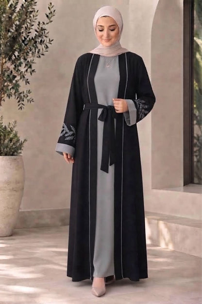 Belted Kimono Two-Piece Abya