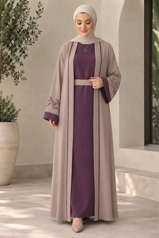 Belted Kimono Two-Piece Abya