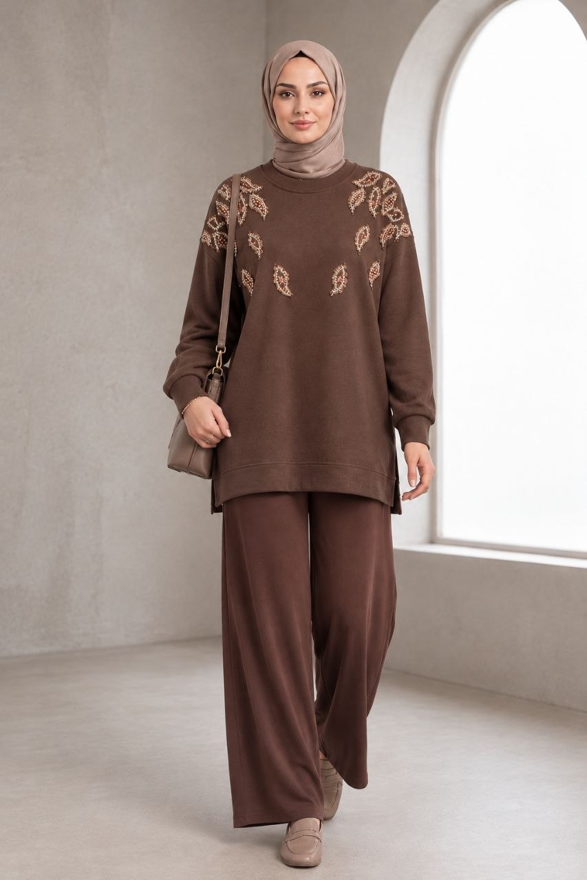 Chocolate Embellished Sweatshirt