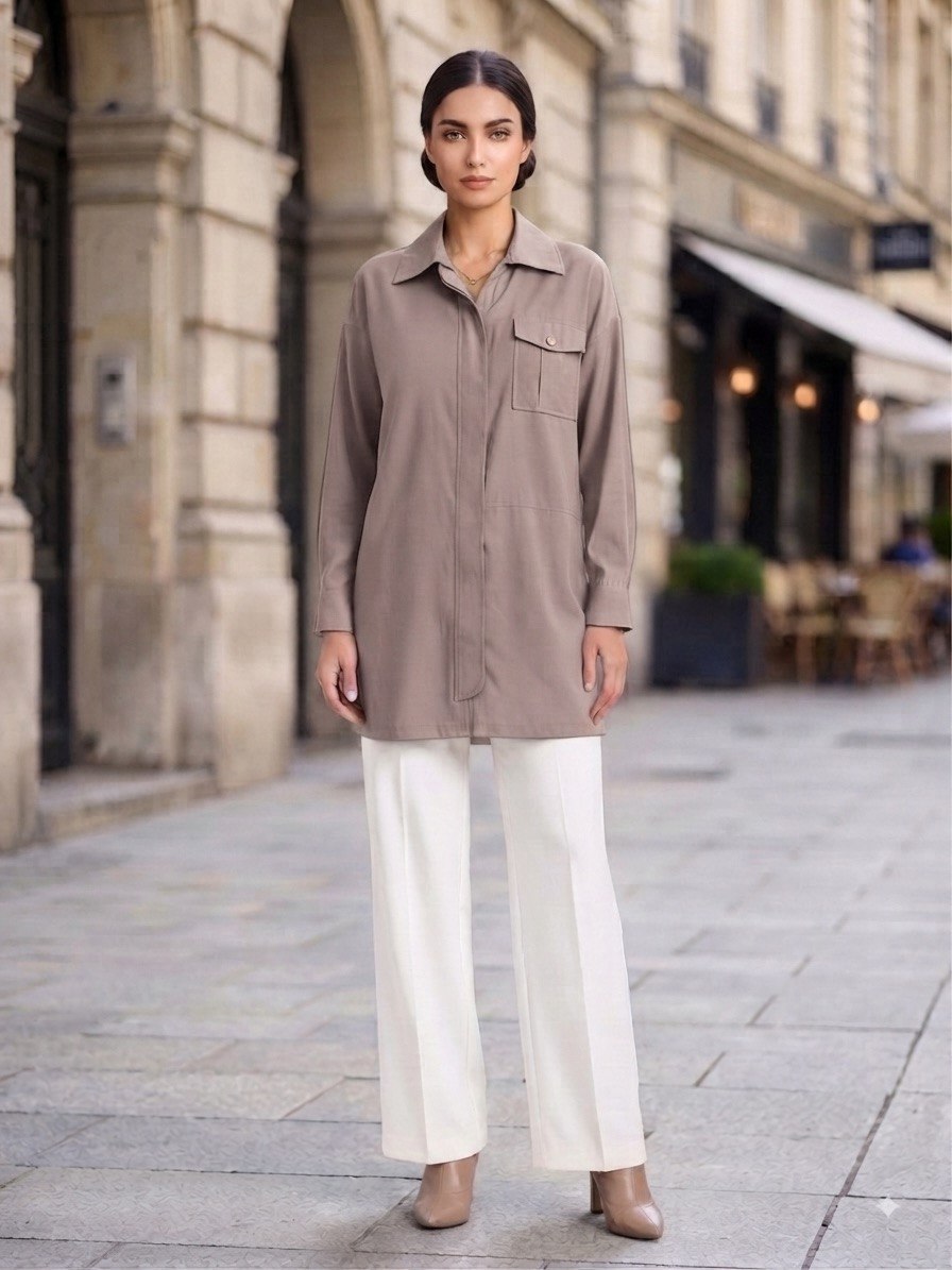 Hidden-Zip Tunic