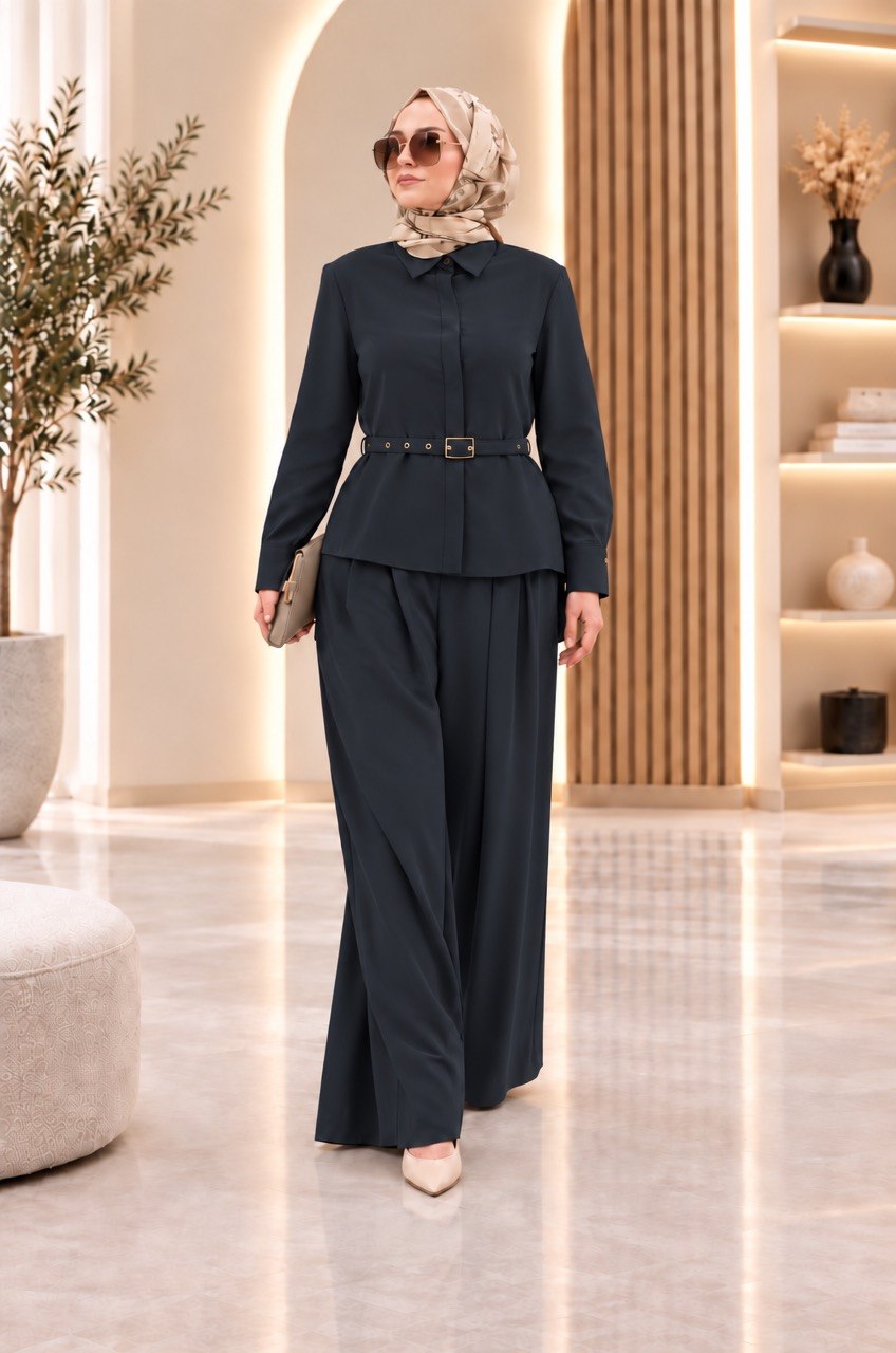 Belted Urban Elegance Set