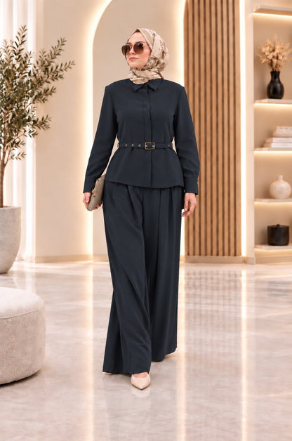 Belted Urban Elegance Set
