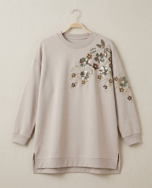 Chic Floral Embellished Blouse