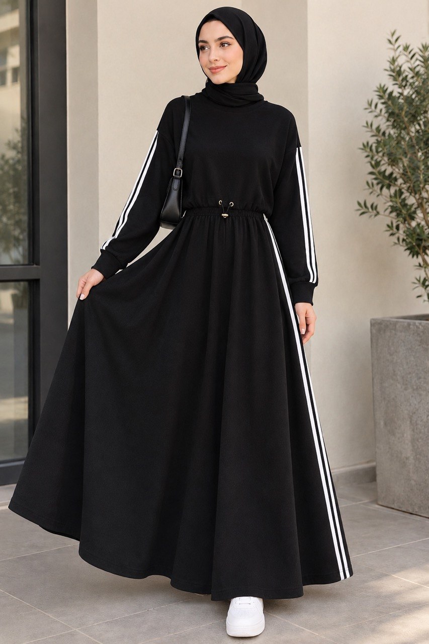 Z&M Two-Piece Sporty Stripe Dress