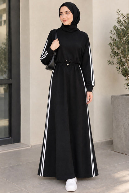 Z&M Two-Piece Sporty Stripe Dress