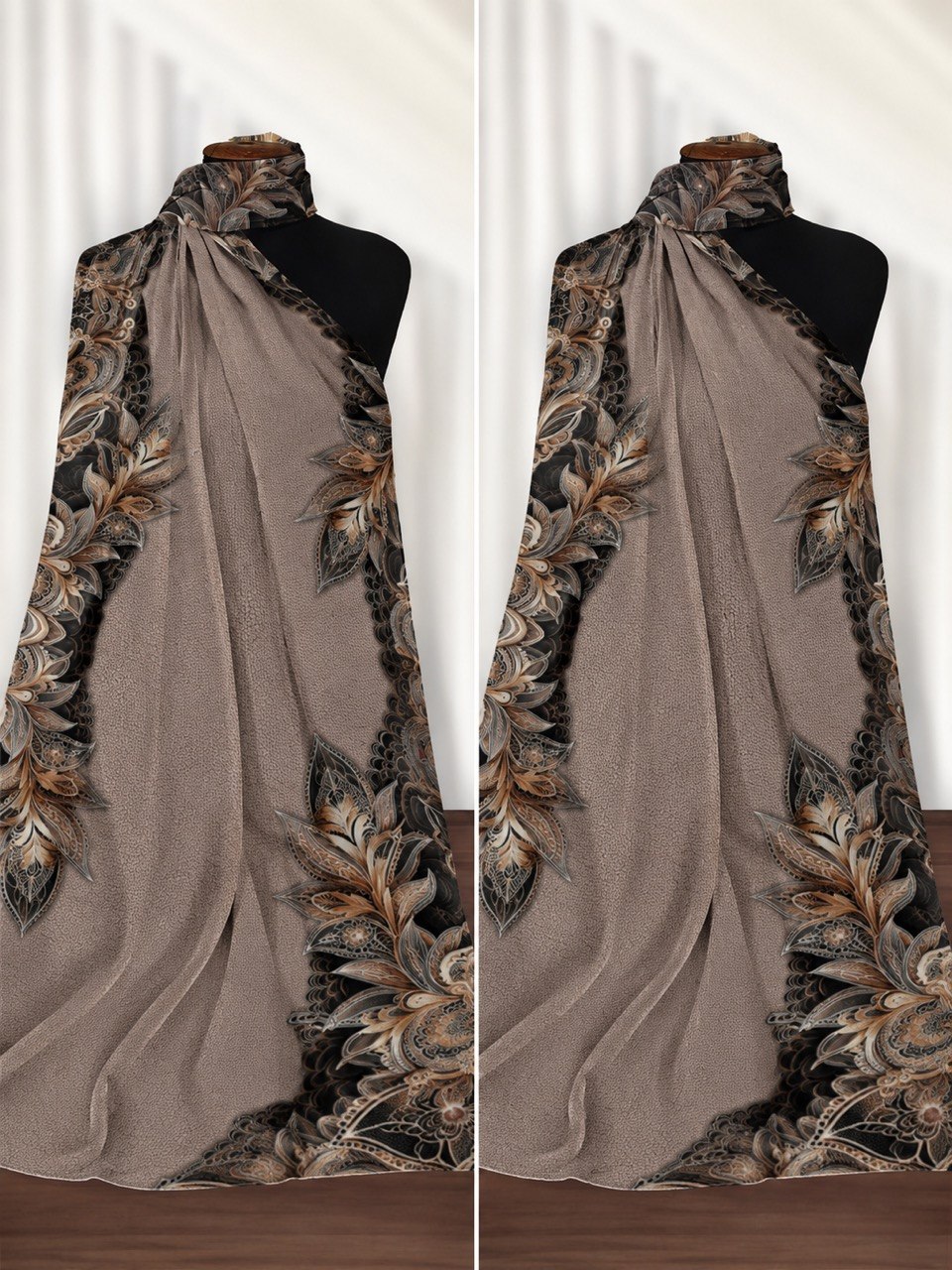 Crepe Chiffon With Different Pattern