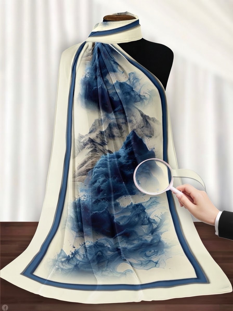 Crepe Chiffon With Different Pattern