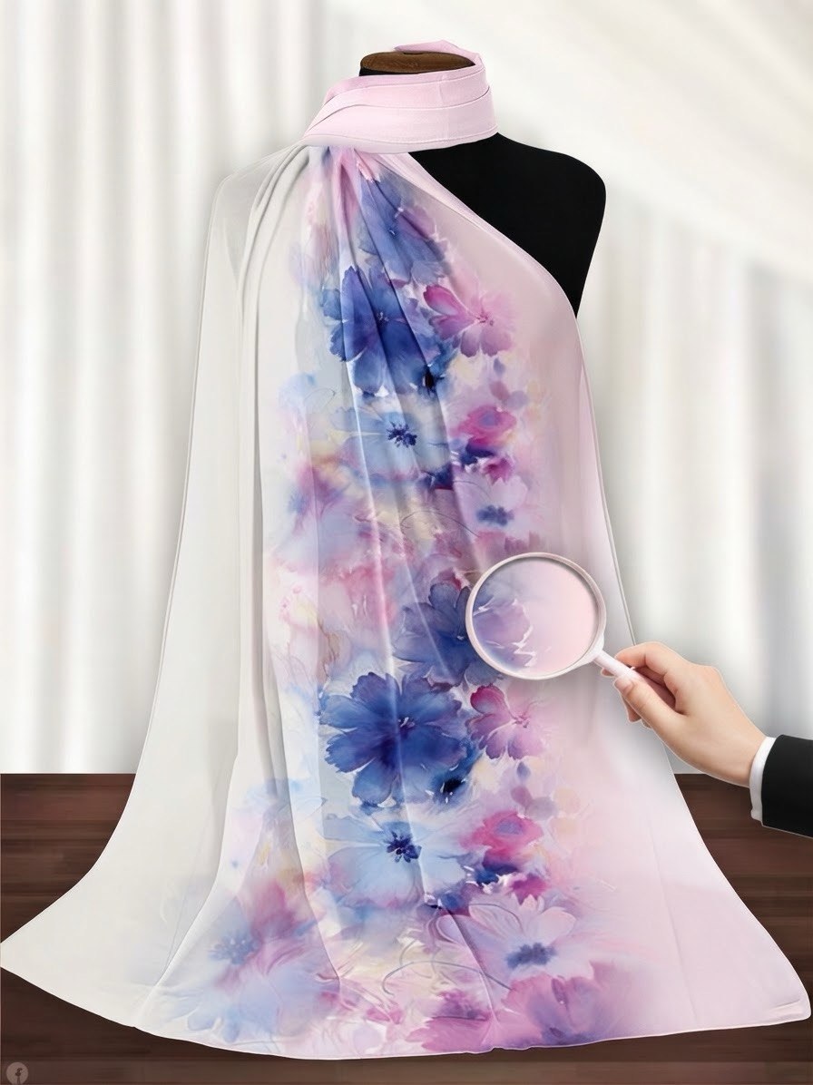 Crepe Chiffon With Different Pattern