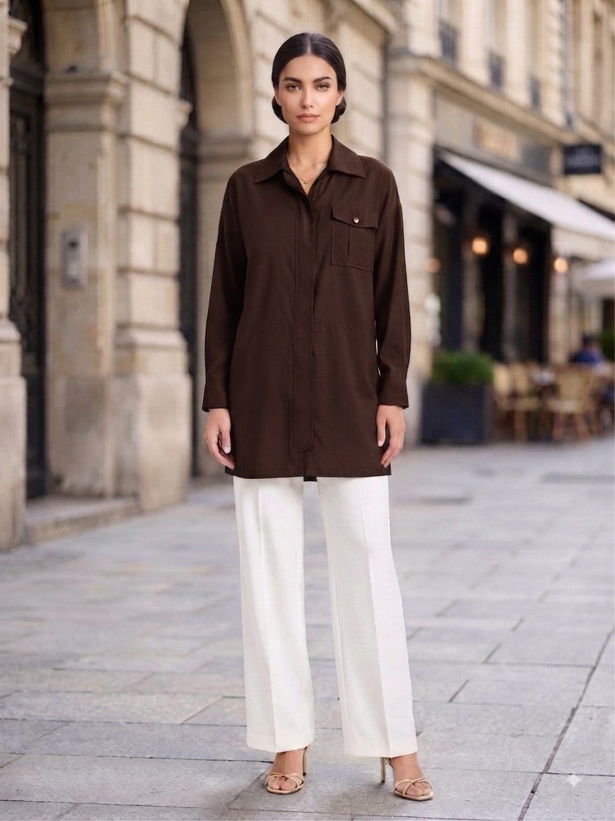 Hidden-Zip Tunic