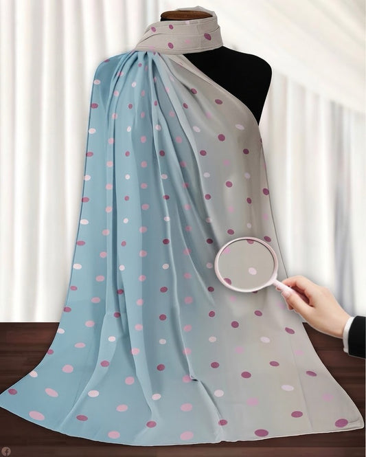 Crepe Chiffon With Dot Pattern