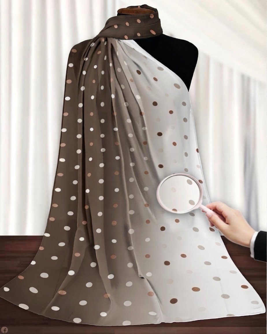 Crepe Chiffon With Dot Pattern