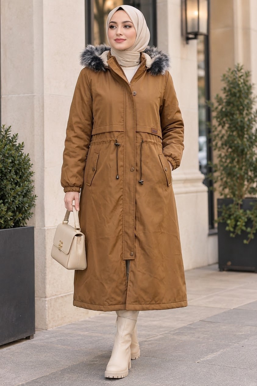 Detachable-Hood Padded Jacket with 4 Colors
