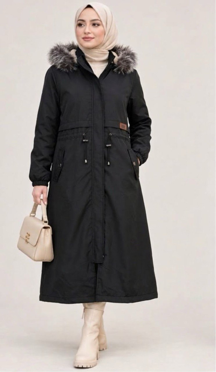 Detachable-Hood Padded Jacket with 4 Colors