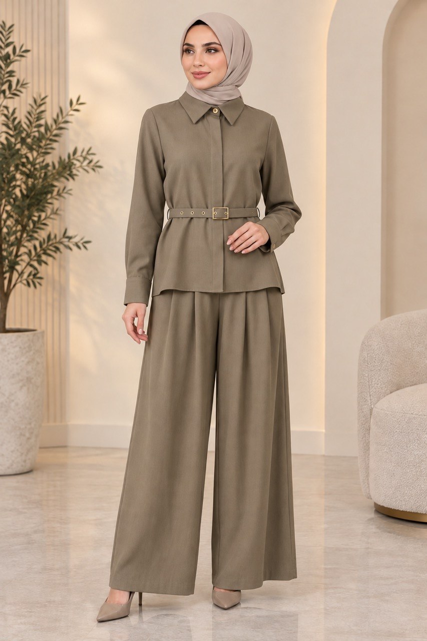 Belted Urban Elegance Set