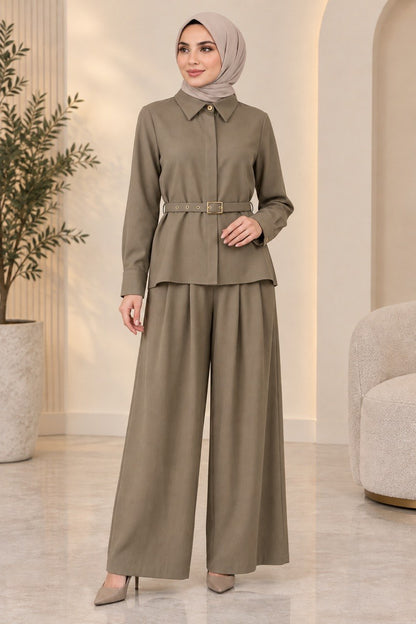 Belted Urban Elegance Set