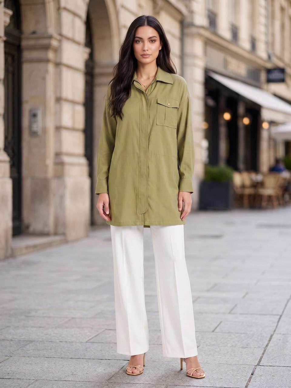 Hidden-Zip Tunic