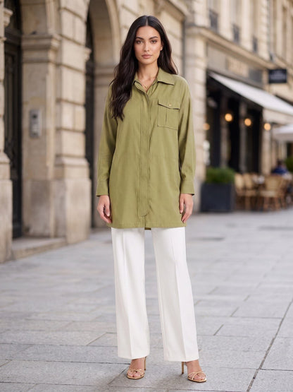 Hidden-Zip Tunic