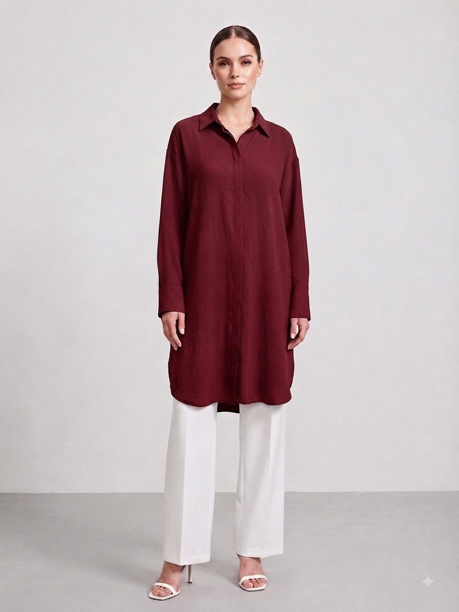 The Hidden Buttons Aerobin Long Shirt