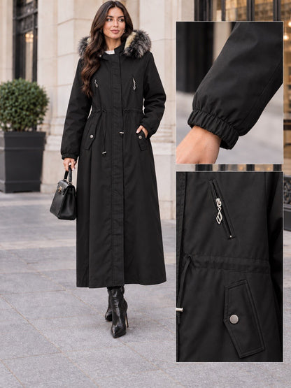 Full-Zip & Button-Front Fleece-Lined with Detachable Hoodie Jacket