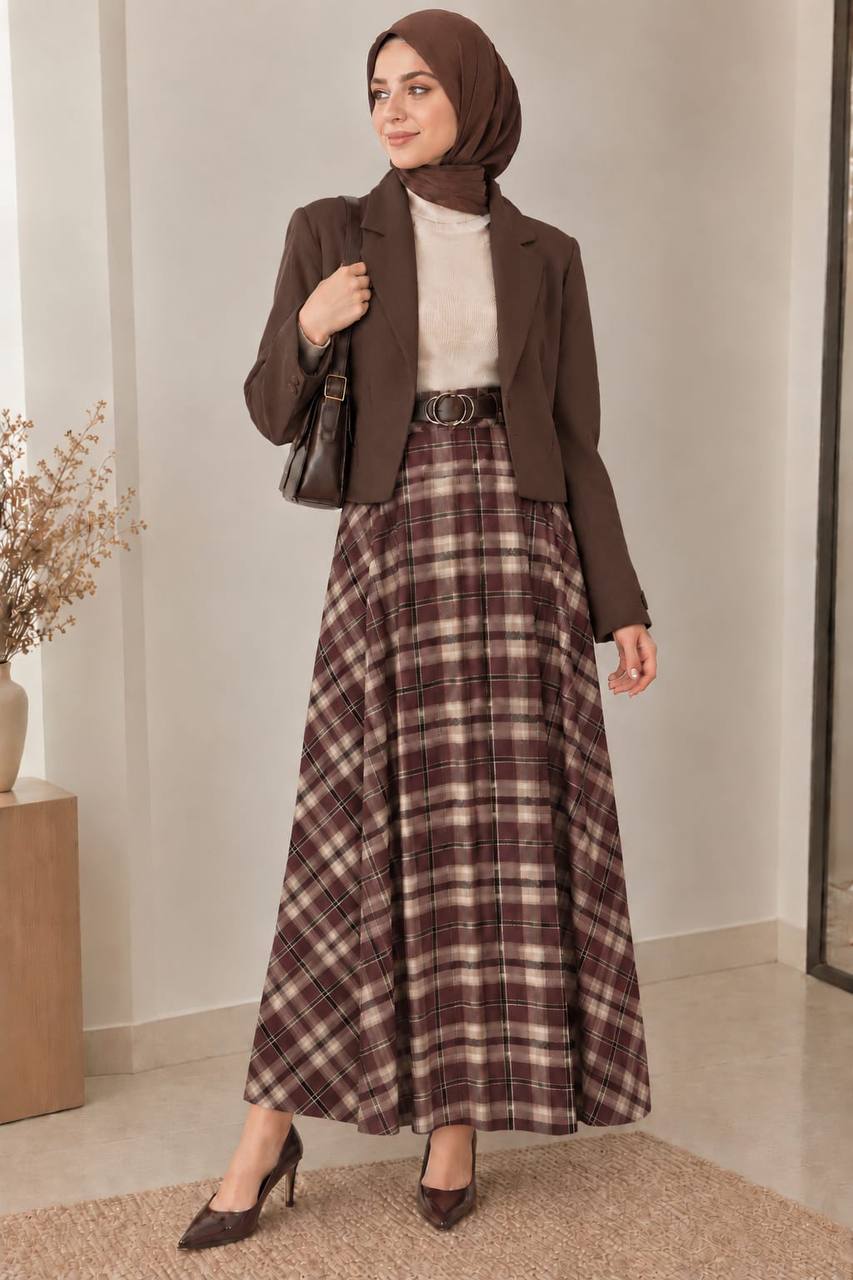 Plaid Elegance Skirt