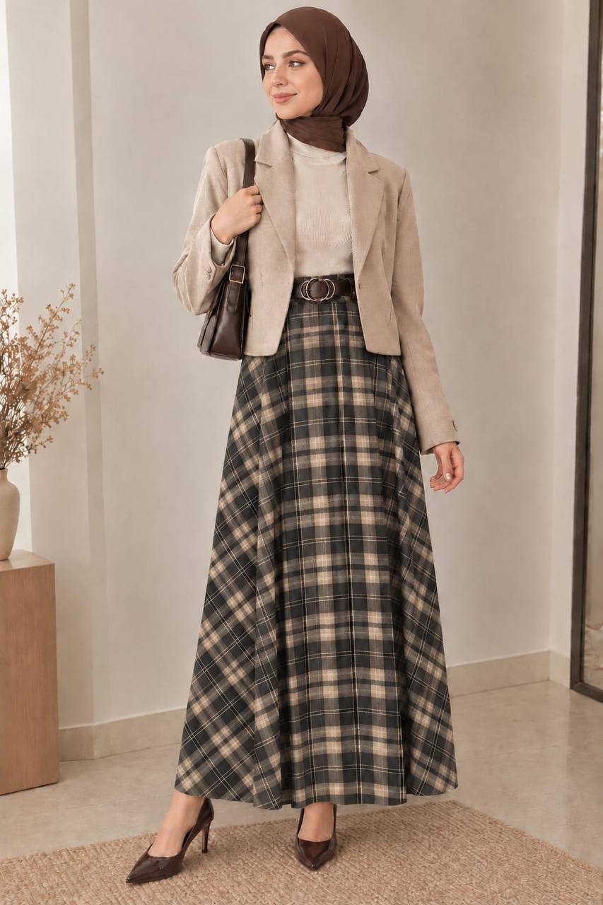 Plaid Elegance Skirt