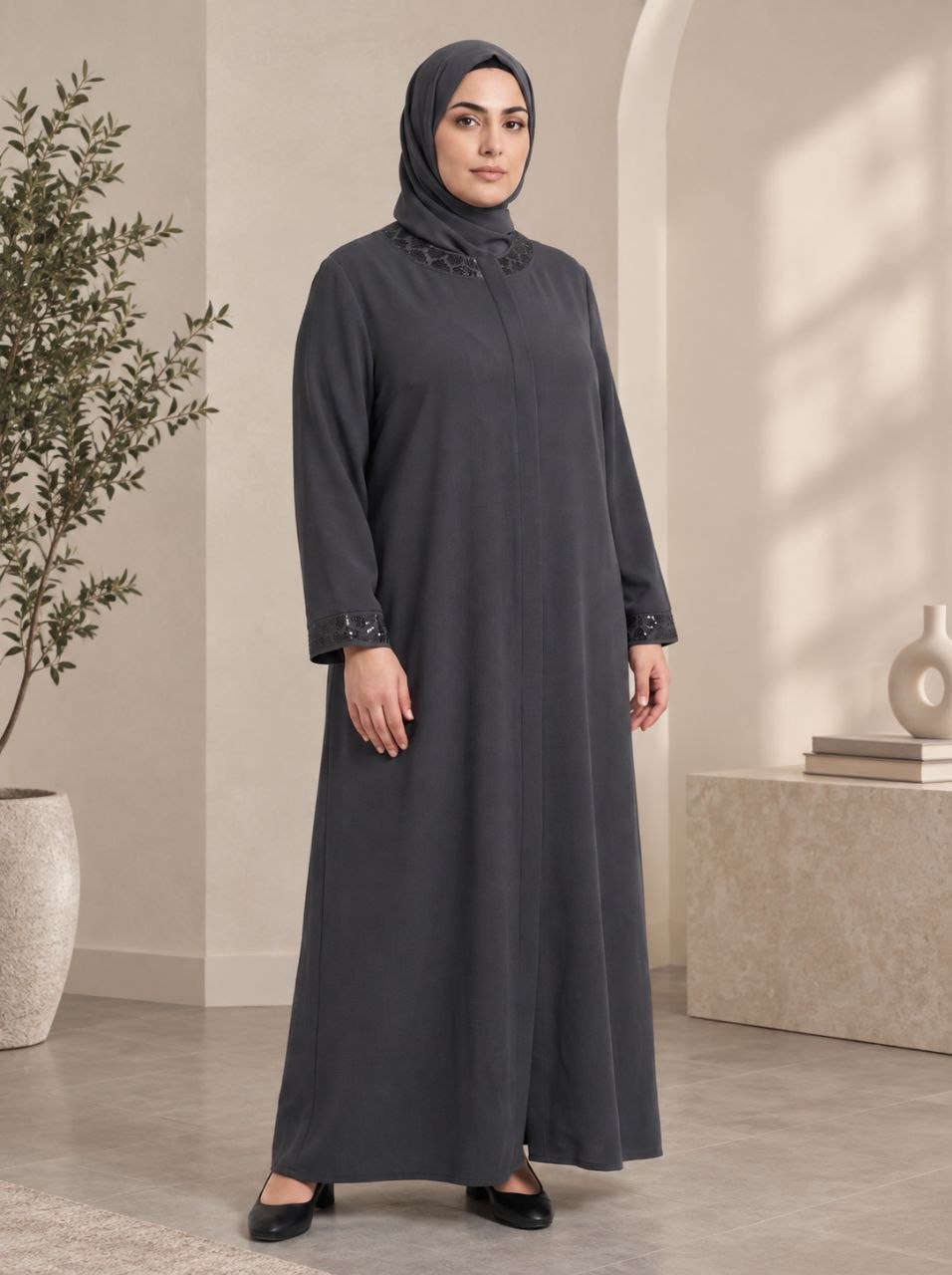 Classic Embellished Abaya