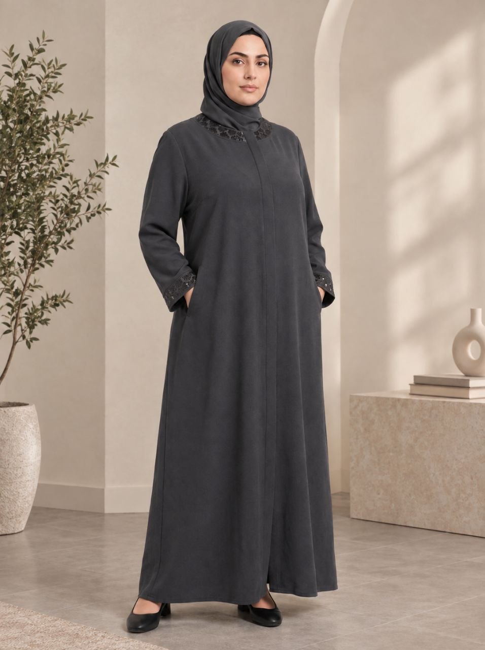 Classic Embellished Abaya