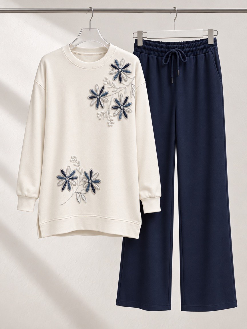 Elastic Waist Casual Pants