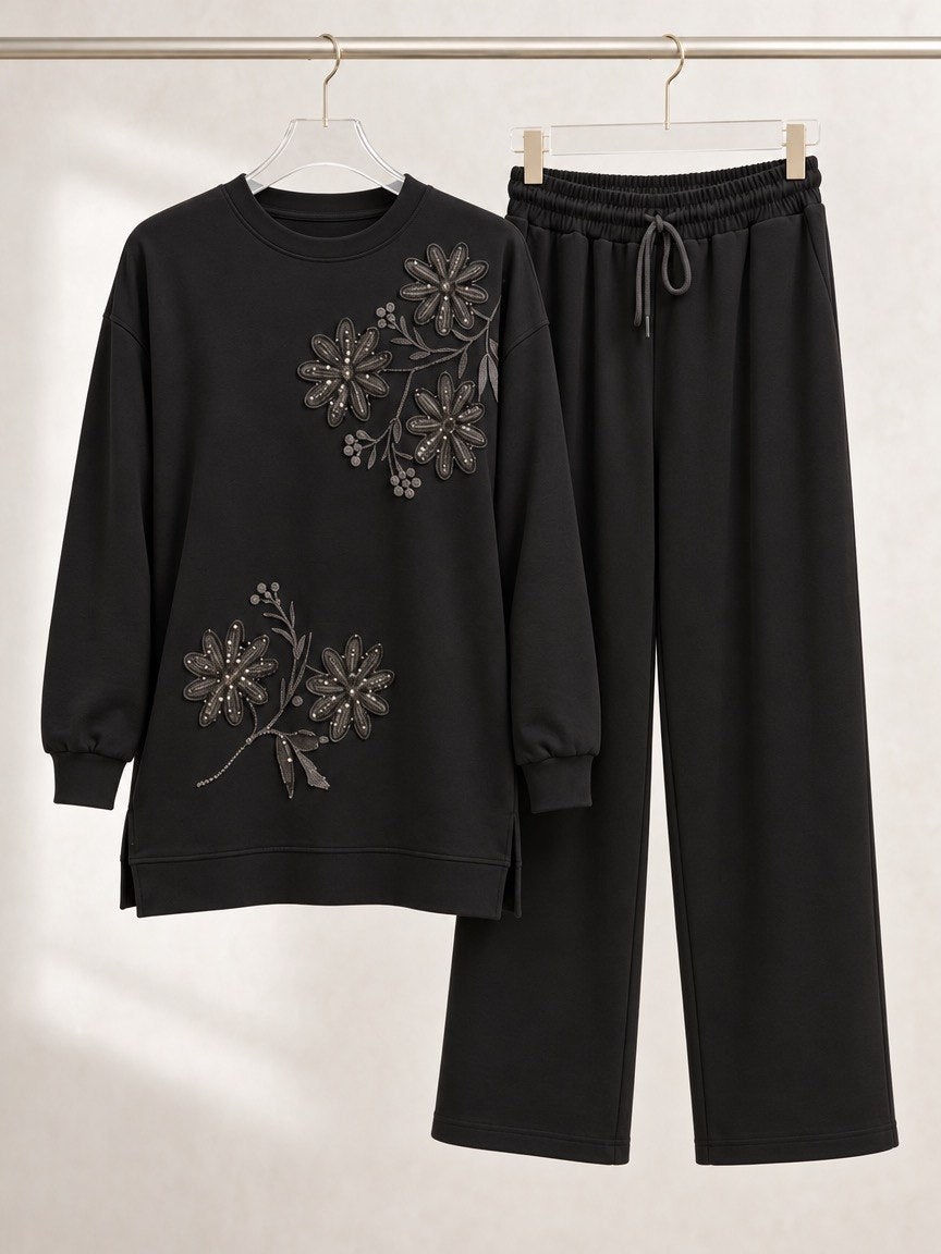 Elastic Waist Casual Pants