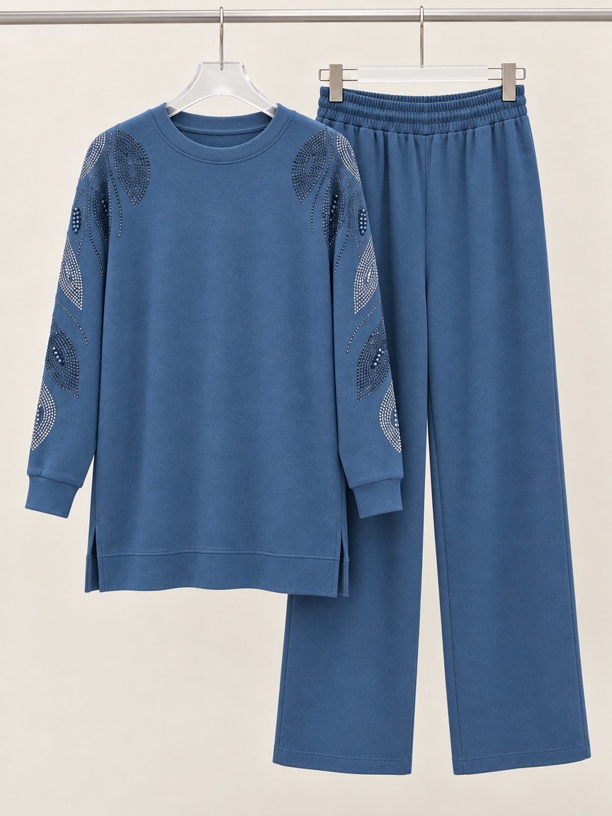 Elastic Waist Casual Pants