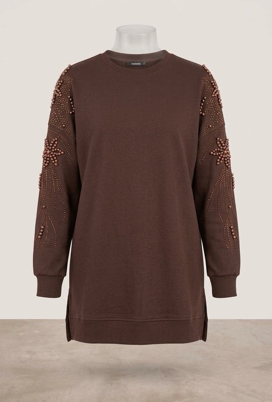 Flora-Pearl Sleeve Blouse