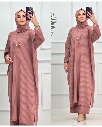 pull shirt et pentalon confortabe en tricot