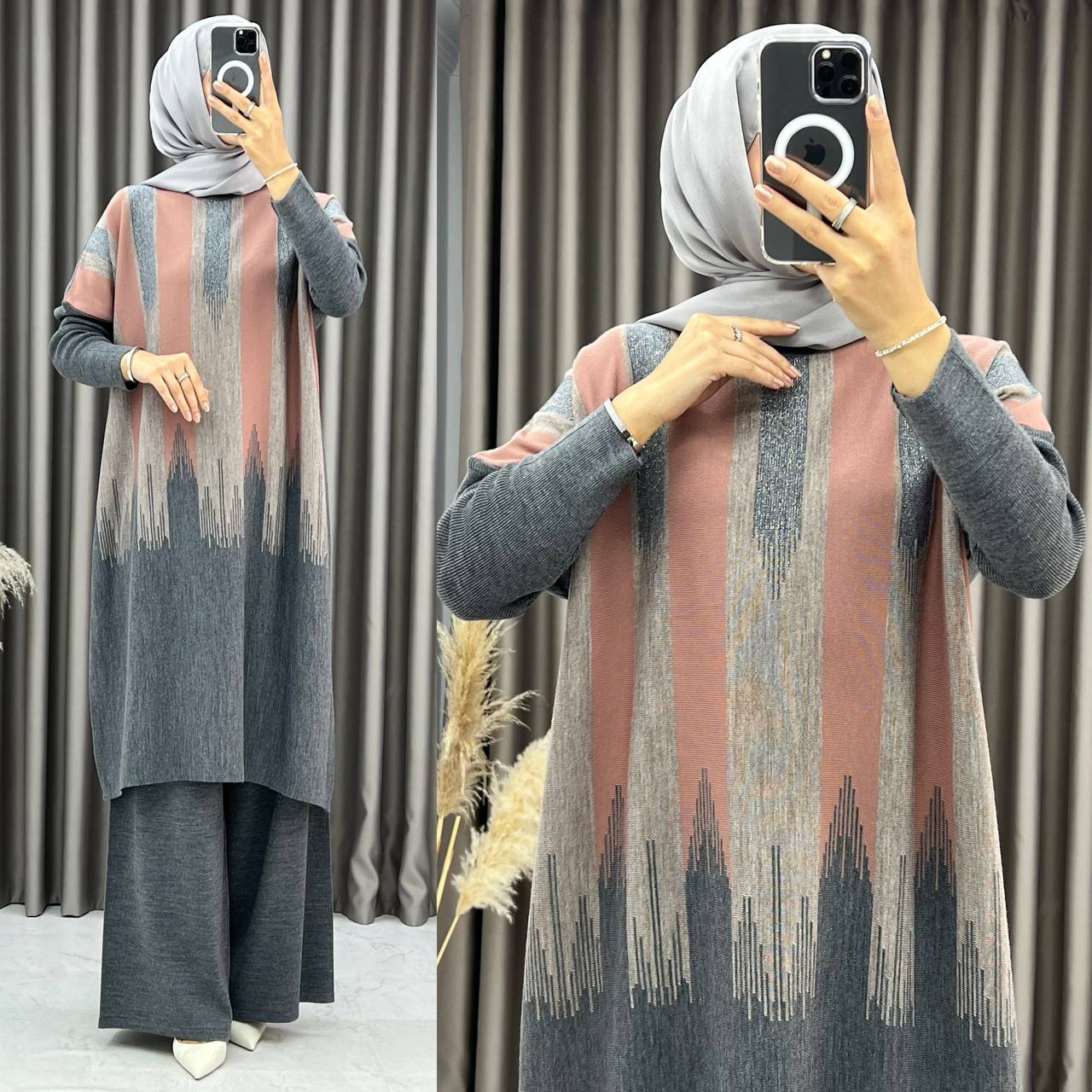 Pull tricote ample et pentalon