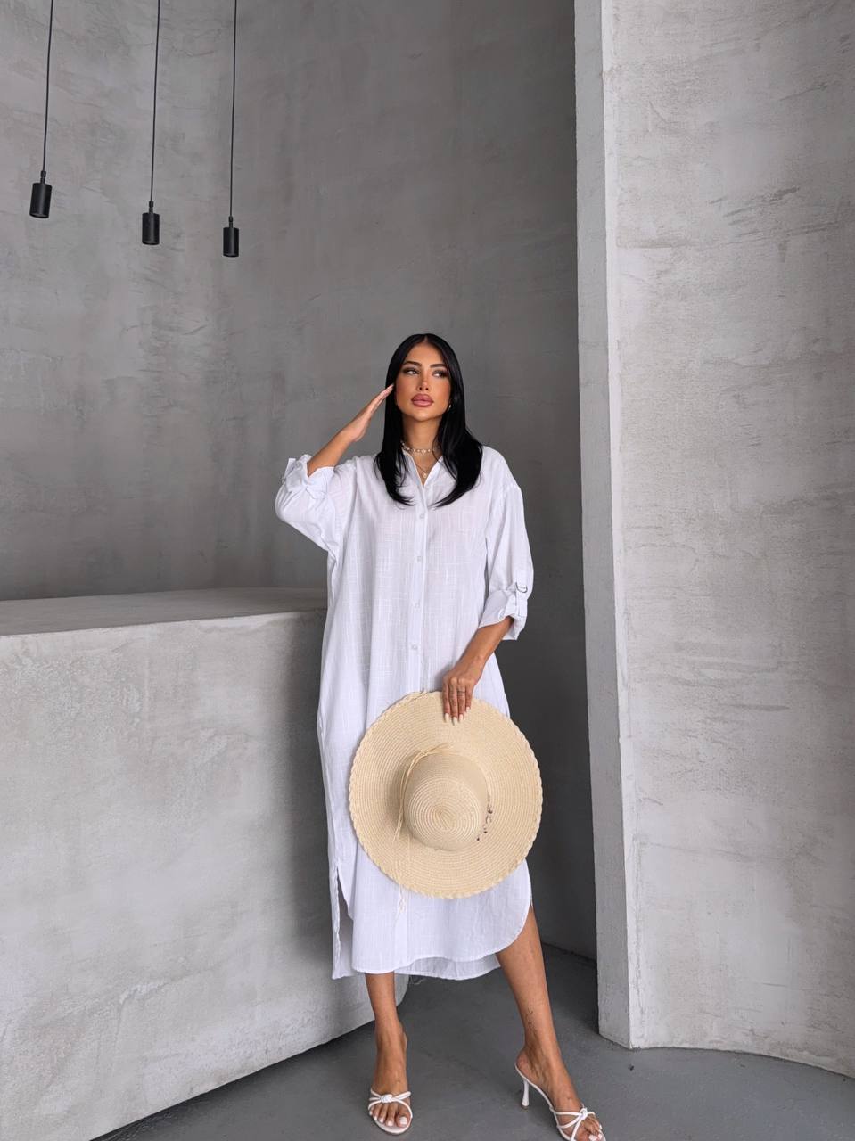 Midi Shirt Dress