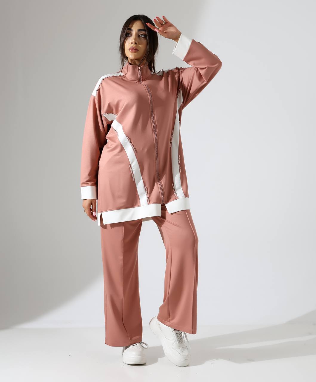 Ensemble de haut zippe et pentalon