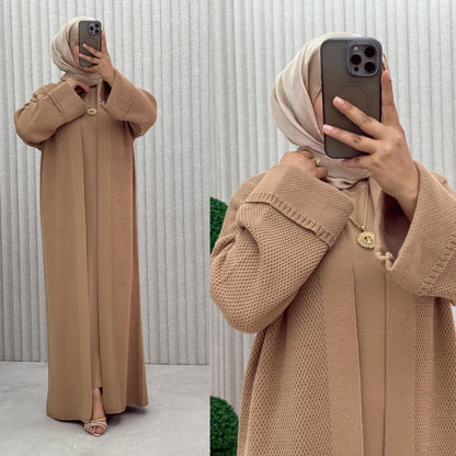 Cardigan ouvert a mailles amples et laches