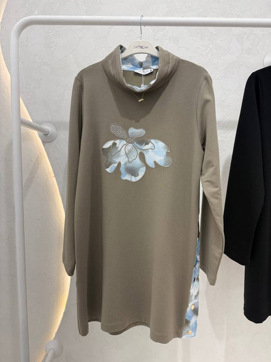 Pul elegant avec fleur confort et style