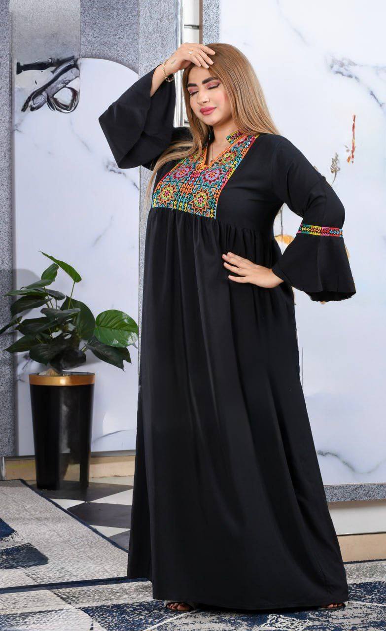 Embroidered Maxi Jalabiya